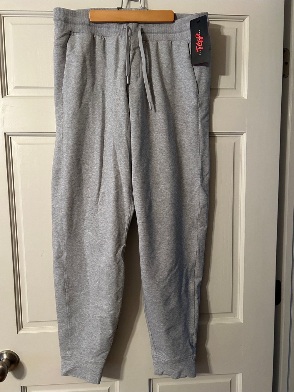 Men's Light Gray Drawstring Jogger Pants - Casual Comfort
